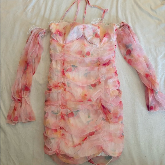 Floral Off-Shoulder Dress - Picture 1 of 3